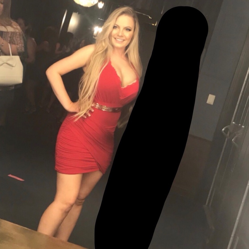 Xenia Breathless Mini Dress (Red) - Picture 6 of 8